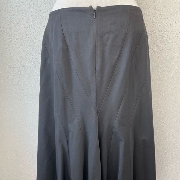 Nine West Black Midi Skirt Size 10 EUC - Picture 6 of 7